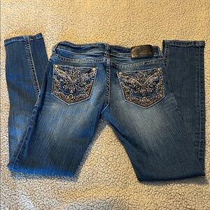 Grace in LA Skinny Jeans with Embellished Pockets